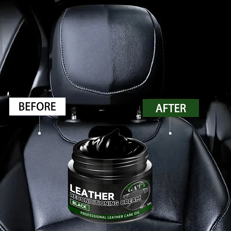 Acondicionador de cuero para asientos de coche y muebles, negro, 1 paquete