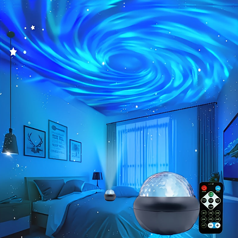 LED Nightlight with Adjustable Color-Changing Circular Spotlight for Bedrooms Weddings Holidays and Travel