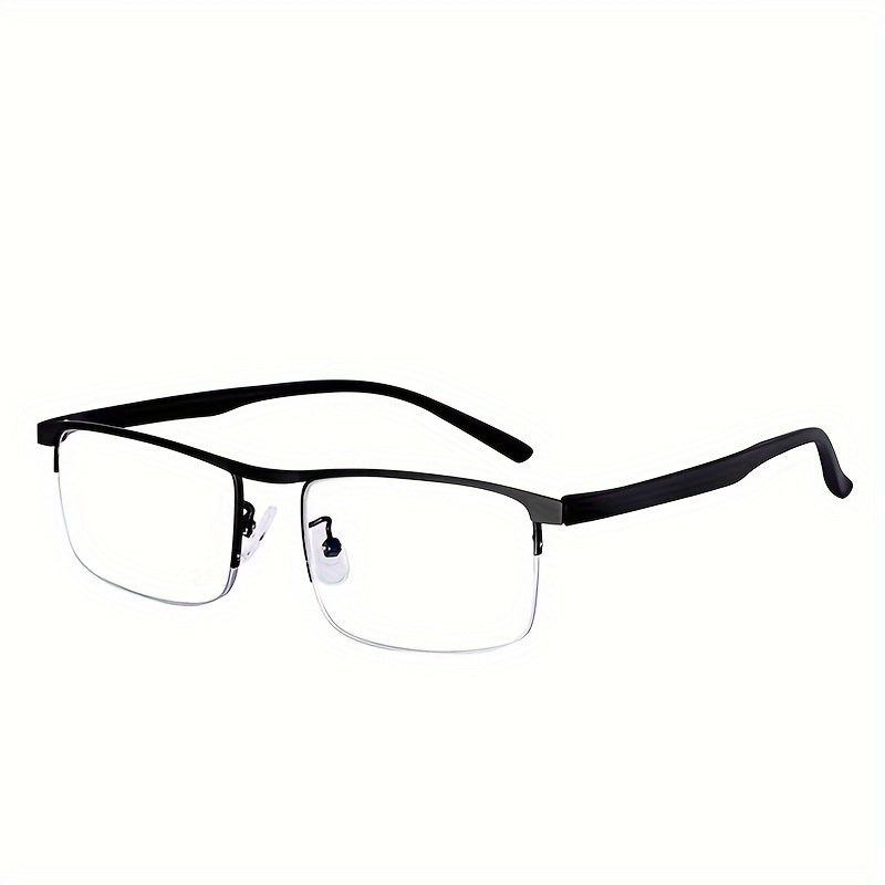 Unisex Dual-Purpose Reading Glasses with Blue Light Protection and Half-Frame