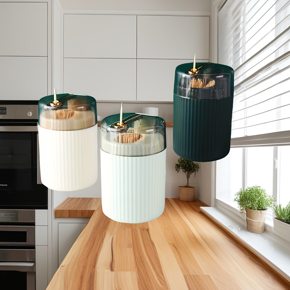 Wheat Straw Toothpick Dispenser, Stylish, Hygienic, Food Safe Kitchen Decor