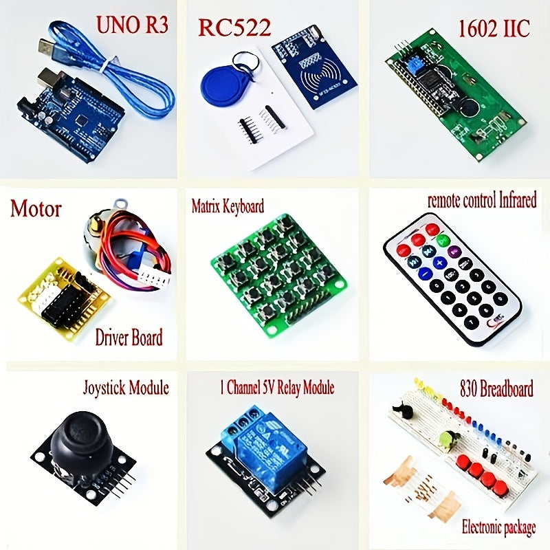 Arduino Uno R3 RFID Kit with Digital Display and Hardwired Power for Education and Projects