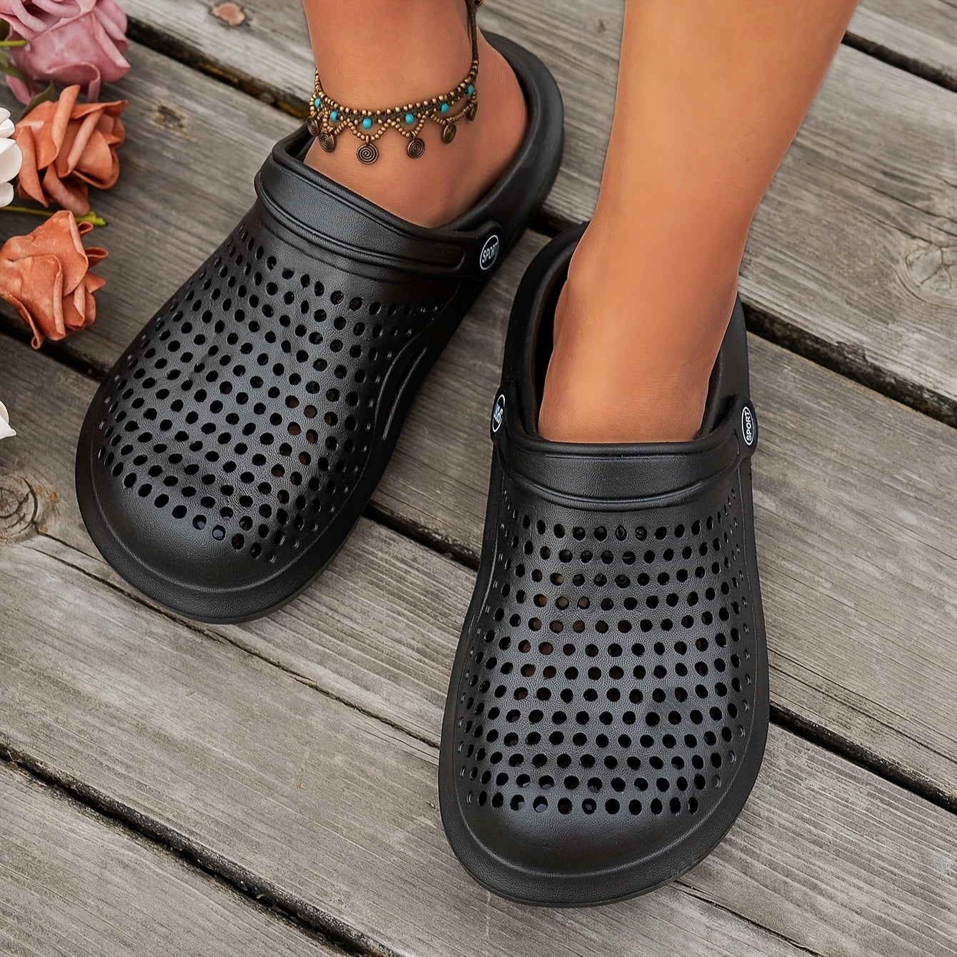 Uniseks EVA tormozsiz shimgichlar minimalistik chiziqli qulay barcha mavsumlar