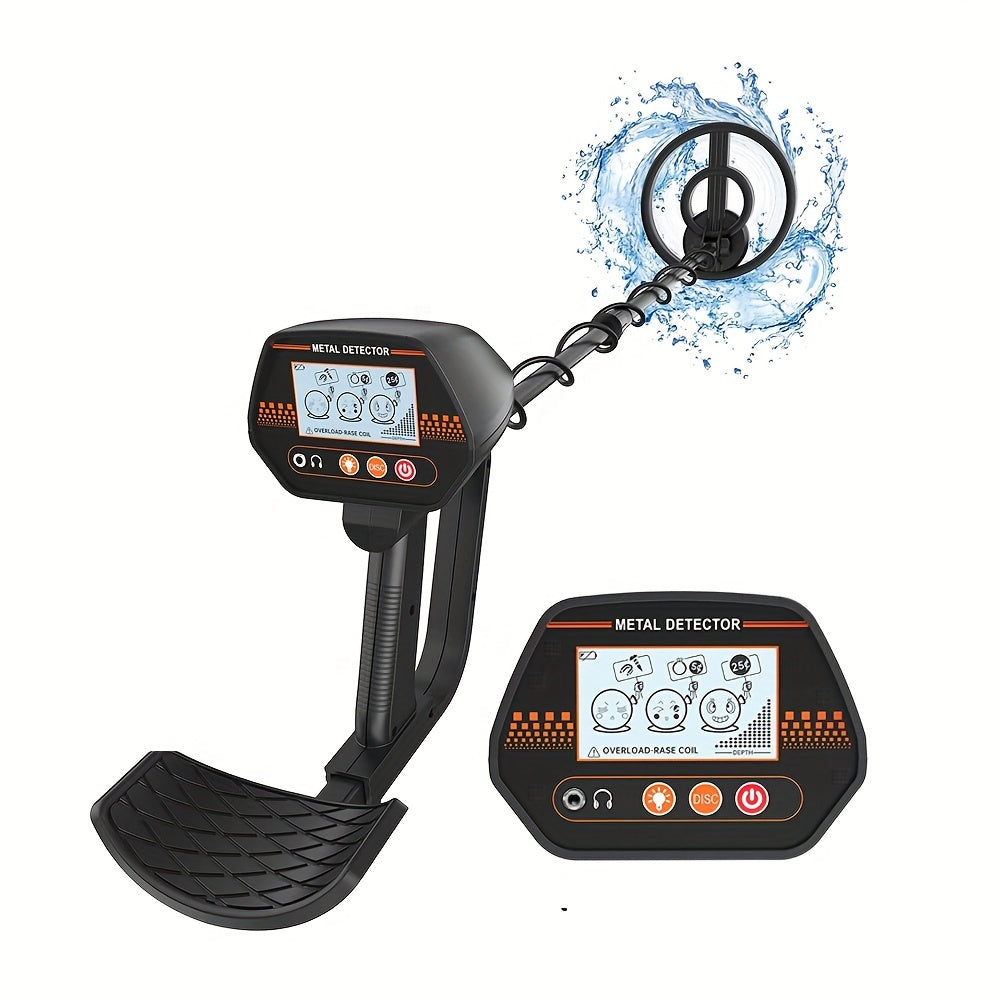 Handheld Metal Detector for Coins and Large Objects, 7kHz Frequency, Detects Up to 12.7cm for Coins, 91.44cm for Large Items