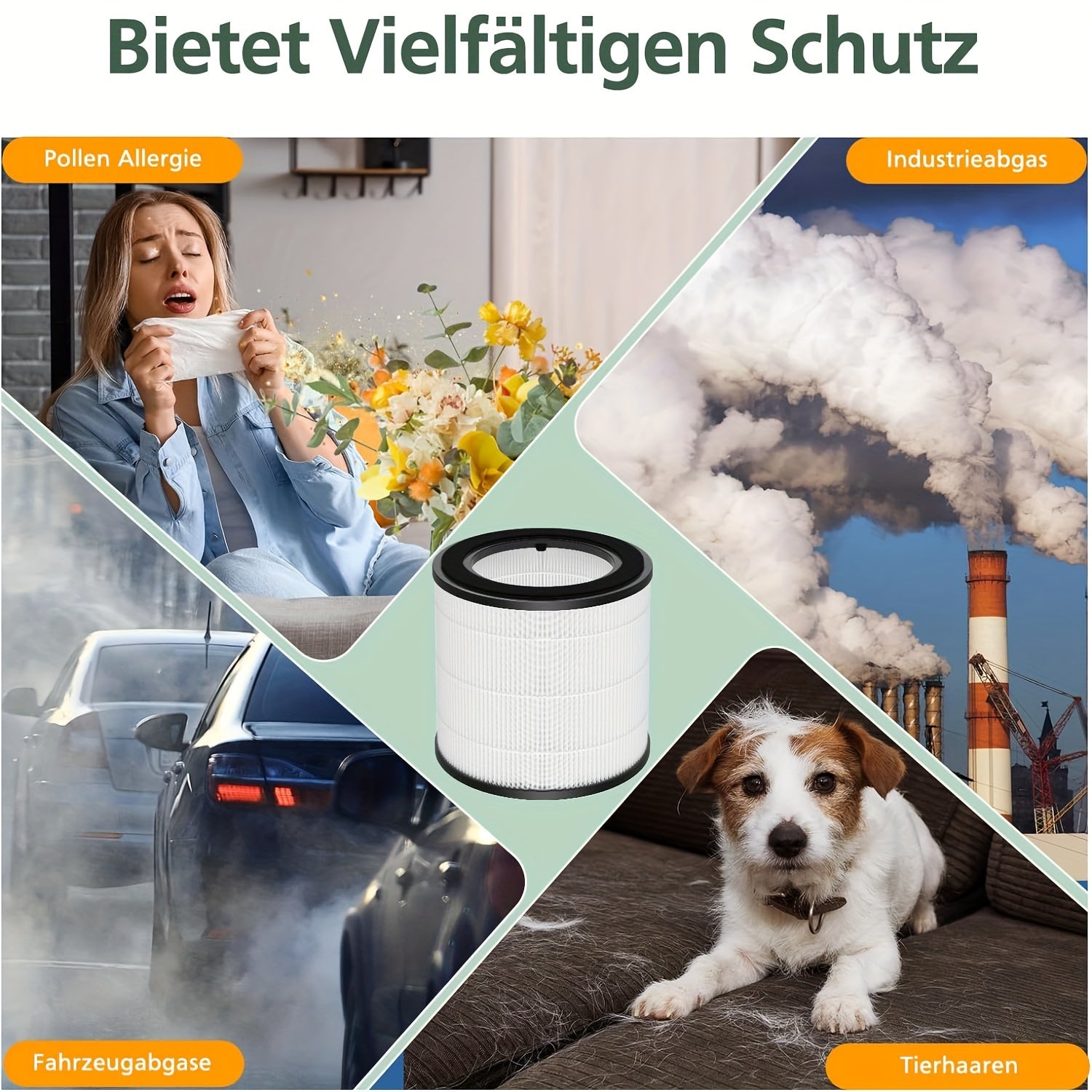 3-in-1 Activated Carbon Filter for Air Purifiers Compatible with 800 Series AC0830 AC0820 AC0819