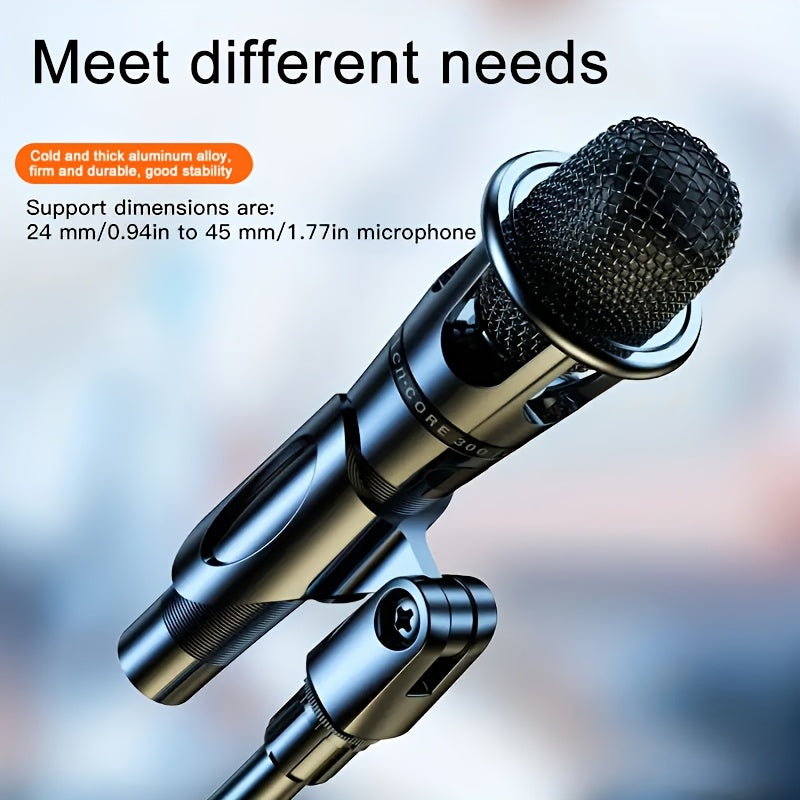 Premium Microphone Stand with Detachable Tripod Boom and Metal Base for Singing Speeches Performances