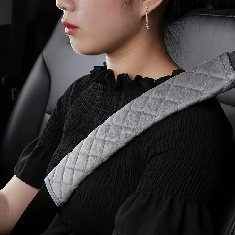 Car Seat Belt Cover Plush Shoulder Protector Auto Interior Accessories