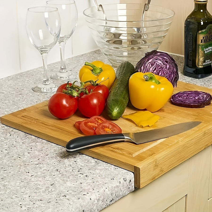 Aseptic Bamboo Cutting Board with Juice Groove, Mold-Resistant, Durable for Fruits and Vegetables