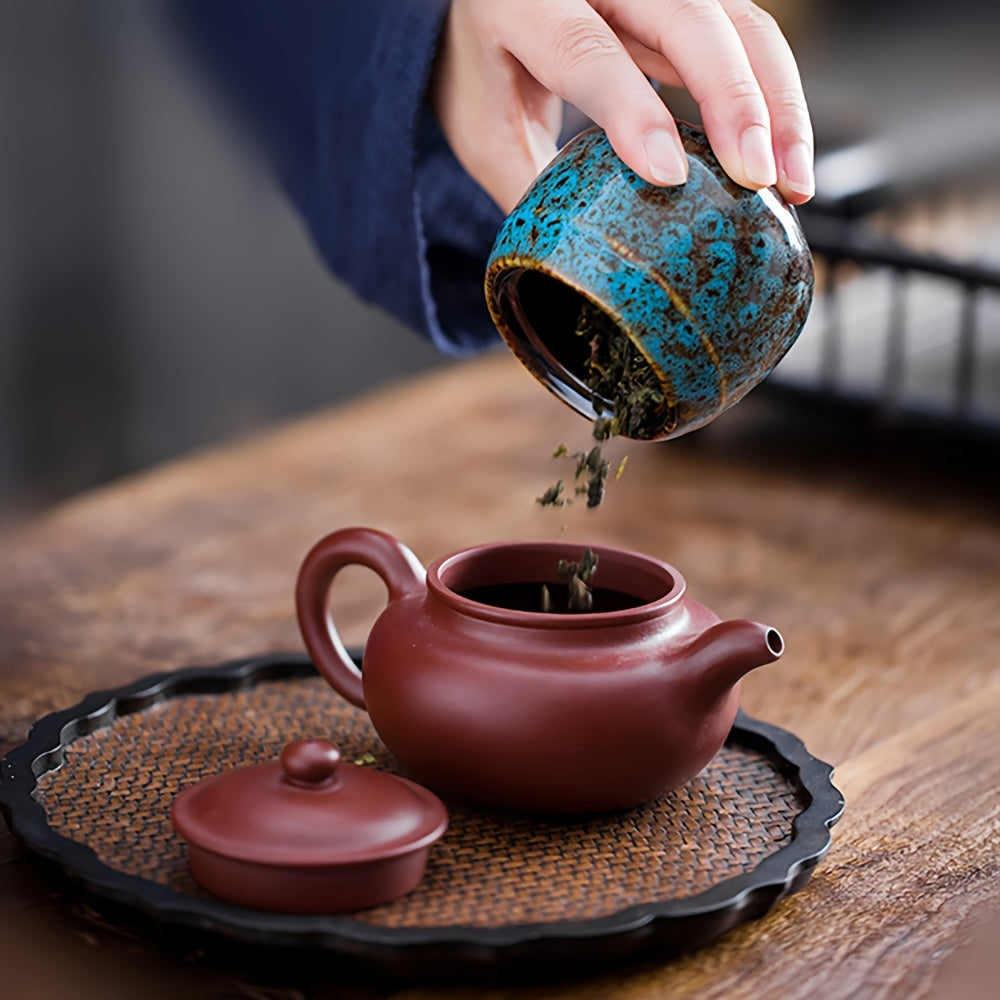 Keramika Mini choy bankasi 70ml portativ oziq-ovqat uchun xavfsiz konteyner, shirinliklar, qahva kukuni uchun