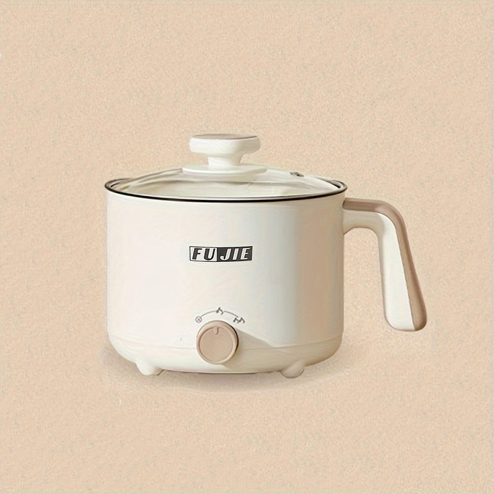 Portable Electric Steamer Wok Dual-Gear Adjustable Non-Stick Liner for Shabu-Shabu Hot Pot 220V