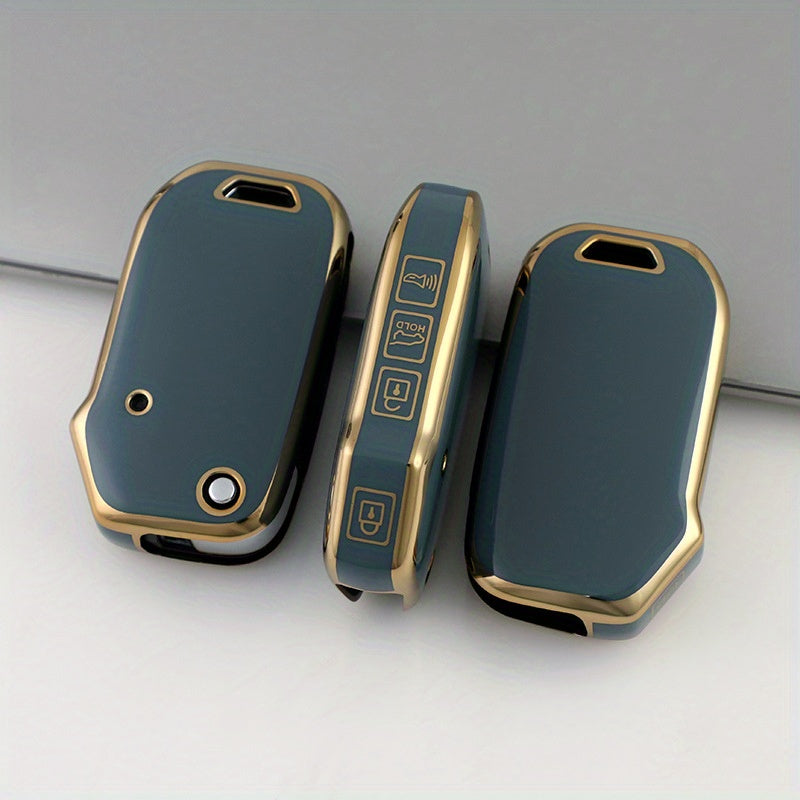 Universal TPU Flip Key Fob Cover for Car Remote with Protective Holder