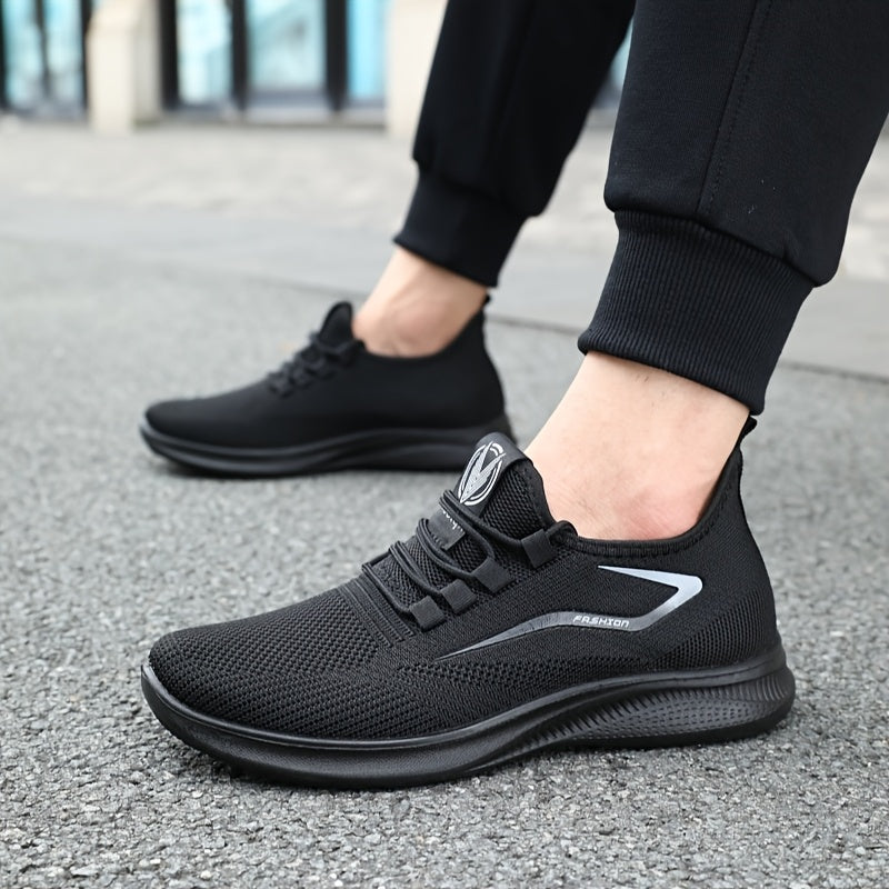 Zapatillas de punto transpirables para hombre para deportes al aire libre y calzado casual