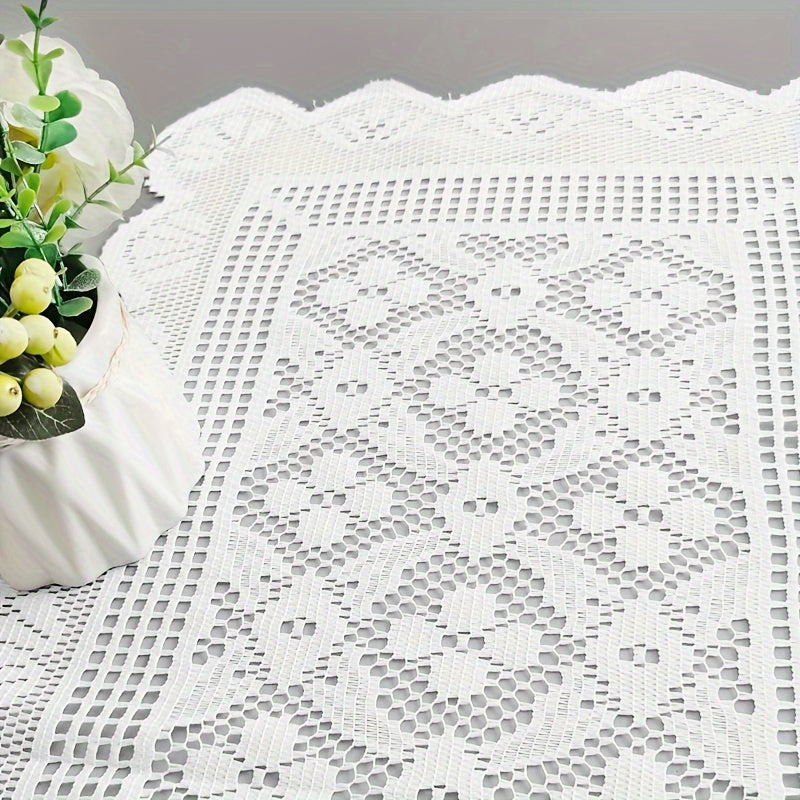 White Lace Table Runner Nordic Style Dining and Living Room Decor