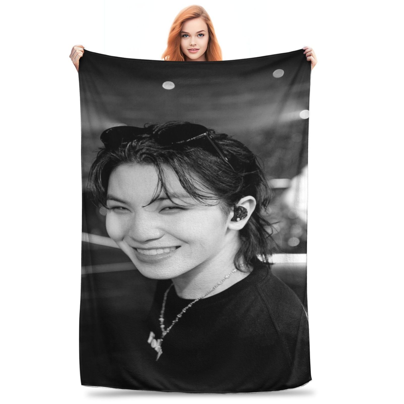 Soft Flannel Throw Blanket for Women All-Season Cozy Gift