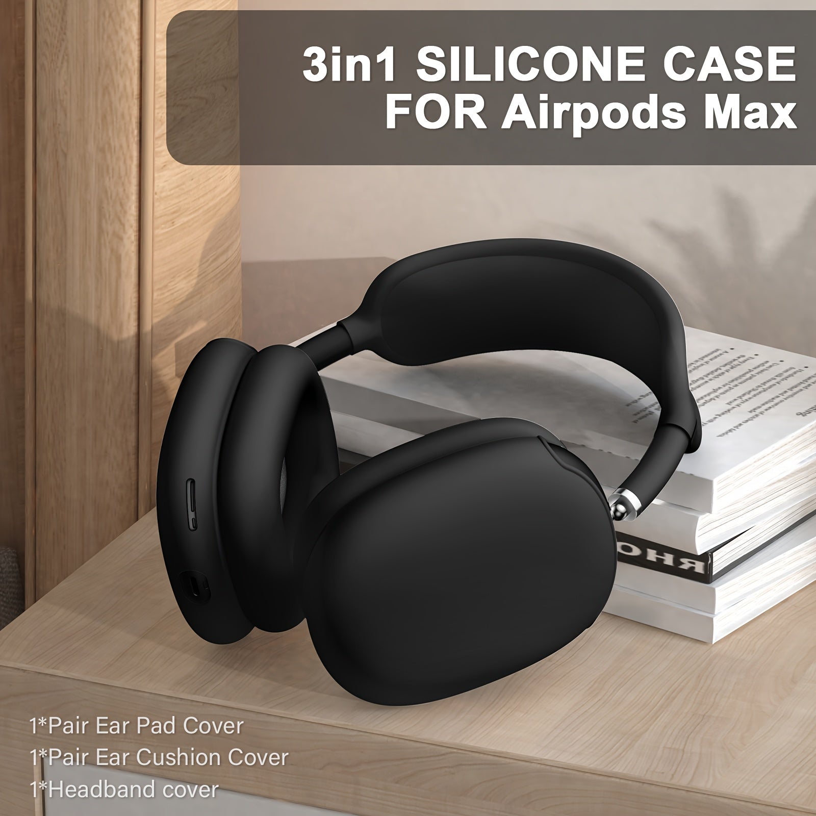 Fundas de silicona para auriculares AirPods Max antirayaduras, a prueba de polvo y golpes, en varios colores
