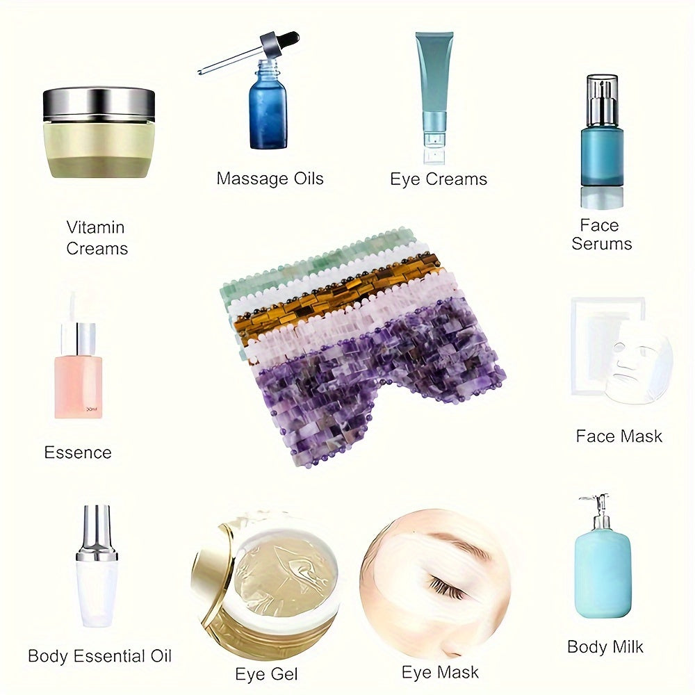 Máscara de cristal para relajación y cuidado de la belleza, masaje facial, regalo