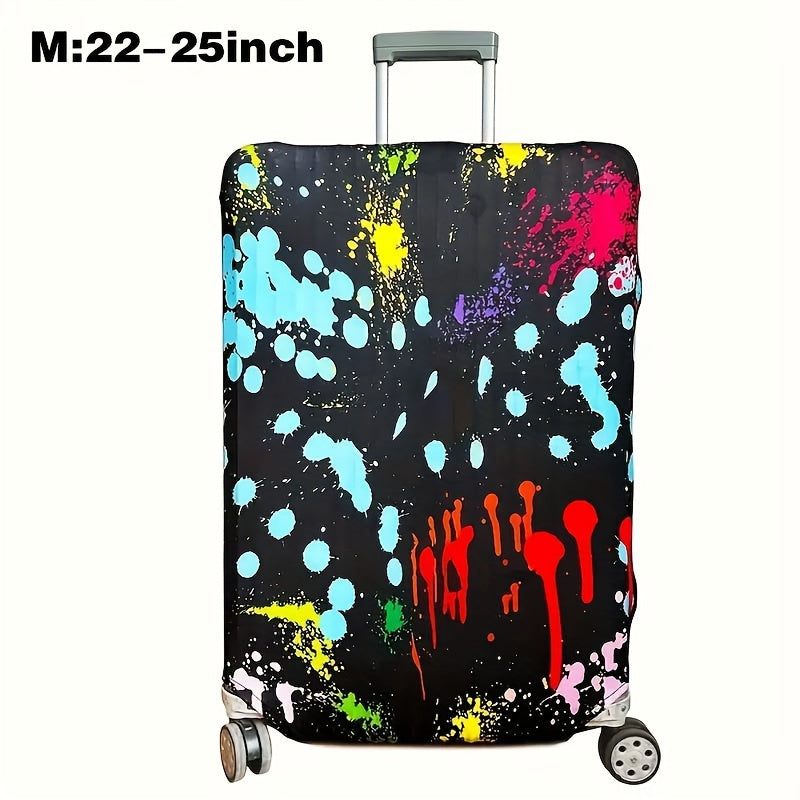 Cartoon Patterned Elastic Luggage Cover for Travel Suitcase or Duffle Case