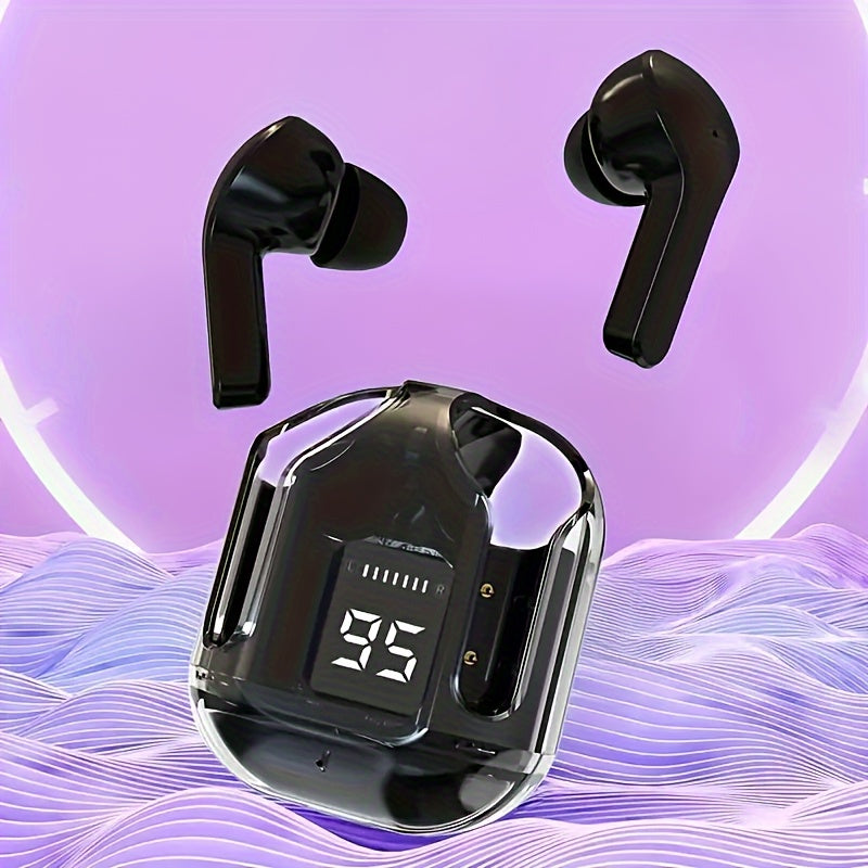 Wireless Noise-Canceling Headphones with Mic LED Display for Sports