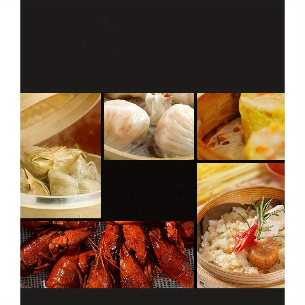 2 ta Bambuk Pishirish Savatlari - 30.48 sm Yopishqoq, Dumpling, Guruch, Dim Sum va Boshqalar Pishirish uchun Zo'r - Asosiy Oshxona Asbobi
