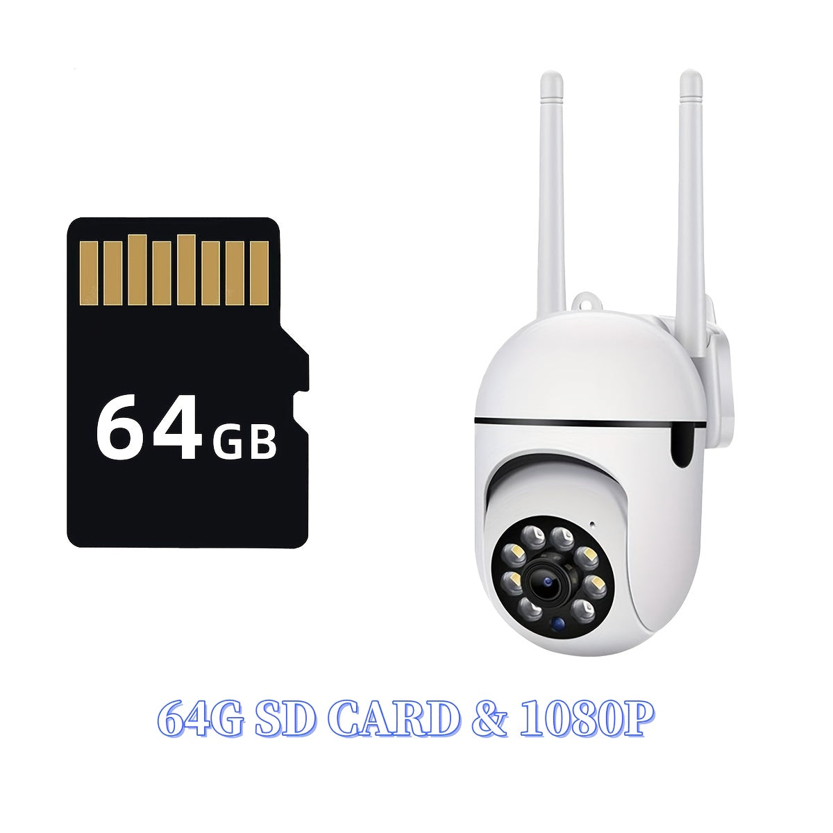 HD rezolyutsiyali simsiz uy xavfsizlik kamerasi, rangli tungi ko'rish, insonni aniqlash, ogohlantirishlar, 24/7 monitoring, Wi-Fi va USB ulanishi, ichki foydalanish uchun mos. Kirish mumkin