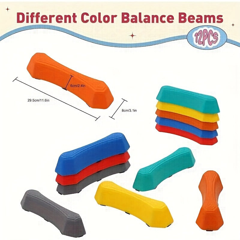 6-chiqish bolalar uchun muvozanat bo'ylama to'plami, sirpanmaydigan ichki va tashqi to'siqlar, sezgirlik o'yini