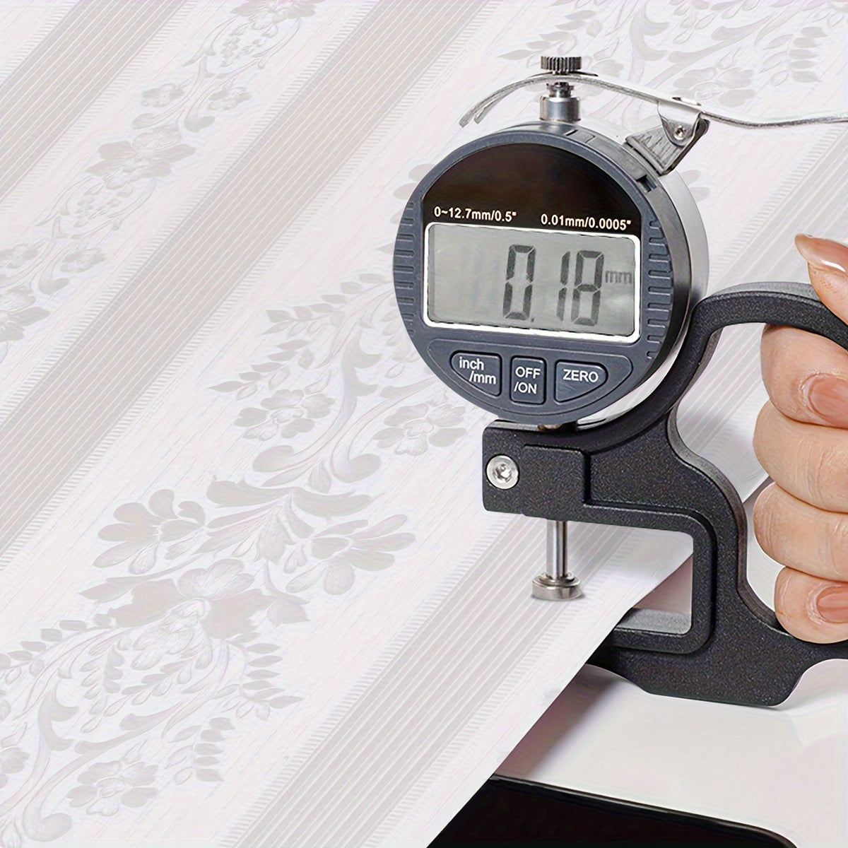 White Striped Floral Peel and Stick Wallpaper Waterproof Easy Clean Self-Adhesive for DIY Home Decor