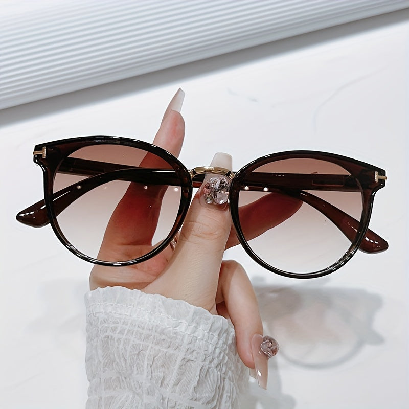 Round Frame Sunglasses for Men and Women Anti-Glare Driving Beach Travel