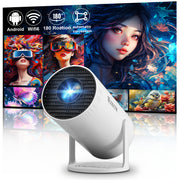 Portable Smart Projector With Auto Correction Wi-Fi HD 1080P