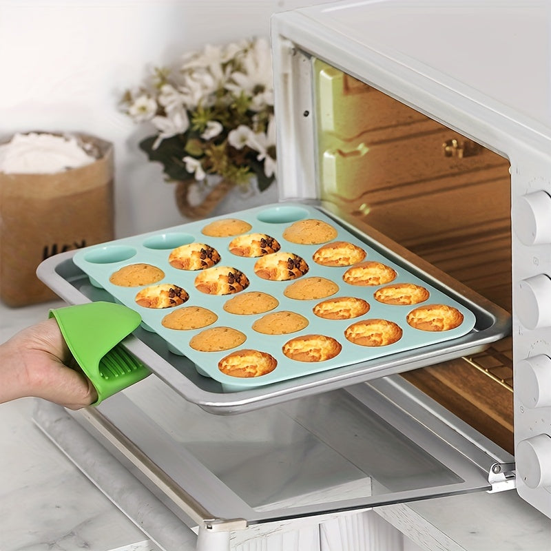 Mini Muffin Pan 24 Cavity Non-Stick Baking Mold for Cupcakes and Puddings
