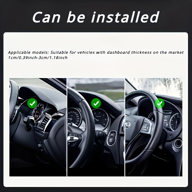 Soporte universal para teléfono móvil de coche, clip antideslizante para tablero para navegación