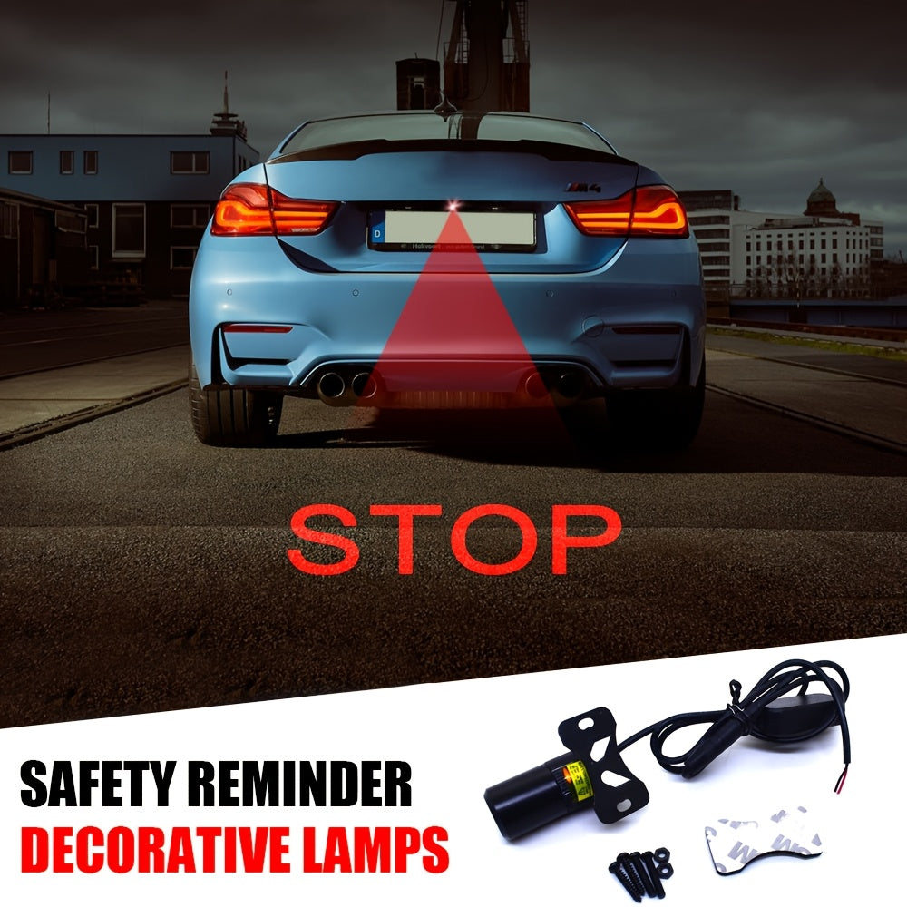 Luces de seguridad de calavera de neón LED para coche y motocicleta, cableadas a 12-24V, advertencia de colisión, decoración