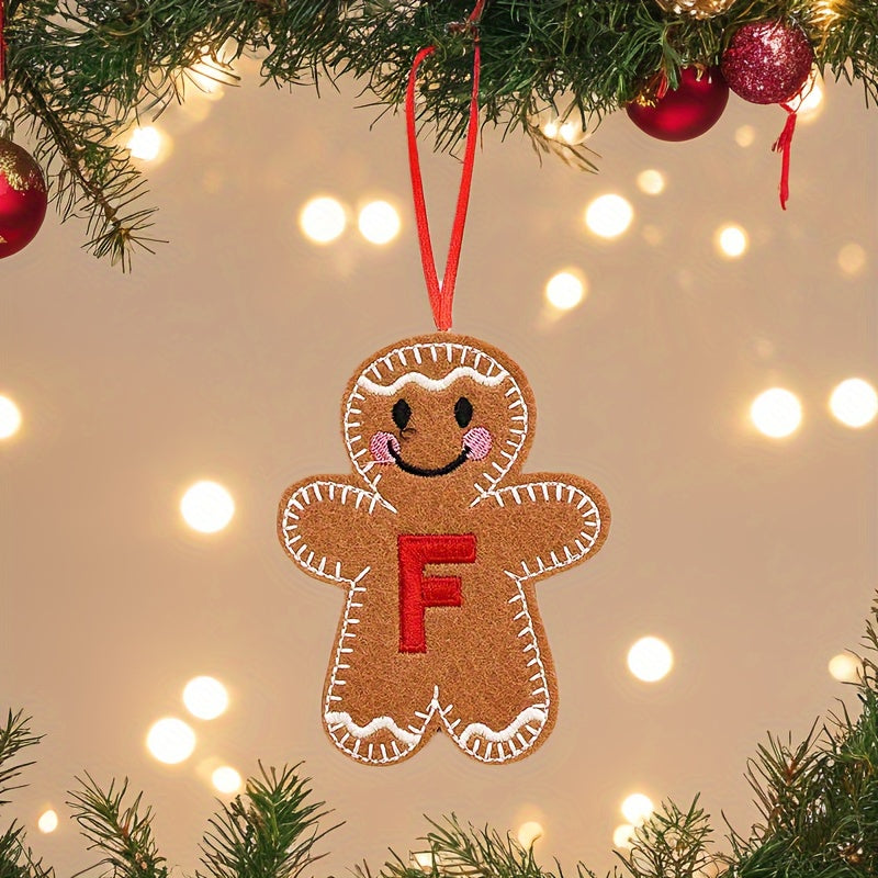 Fabric Gingerbread Man Christmas Ornament for Home and Kitchen Decoration