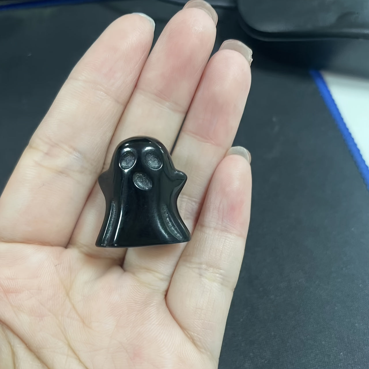 10 dona Tabiiy Kvarts toshlari va Xuddi O'liklar Haykali uchun Xalloween Uy Dekori