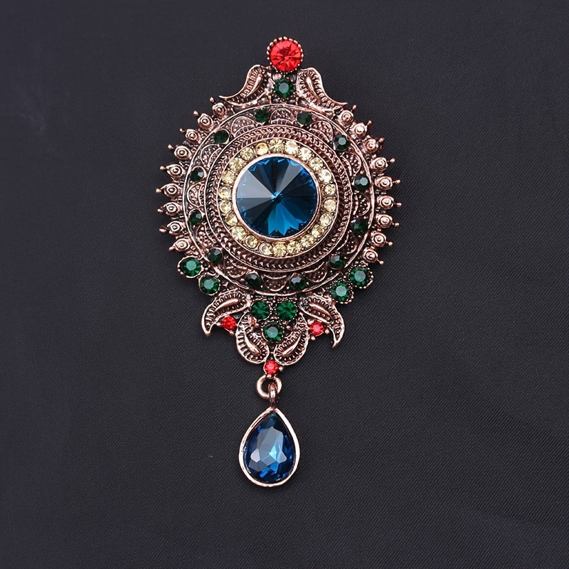 Bohemian Style Rhinestone Brooch for Wedding and Formal Attire
