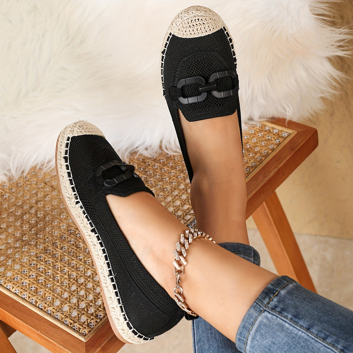 Women Slip-On Loafers All-Season Breathable Mesh Lightweight Flat Shoes