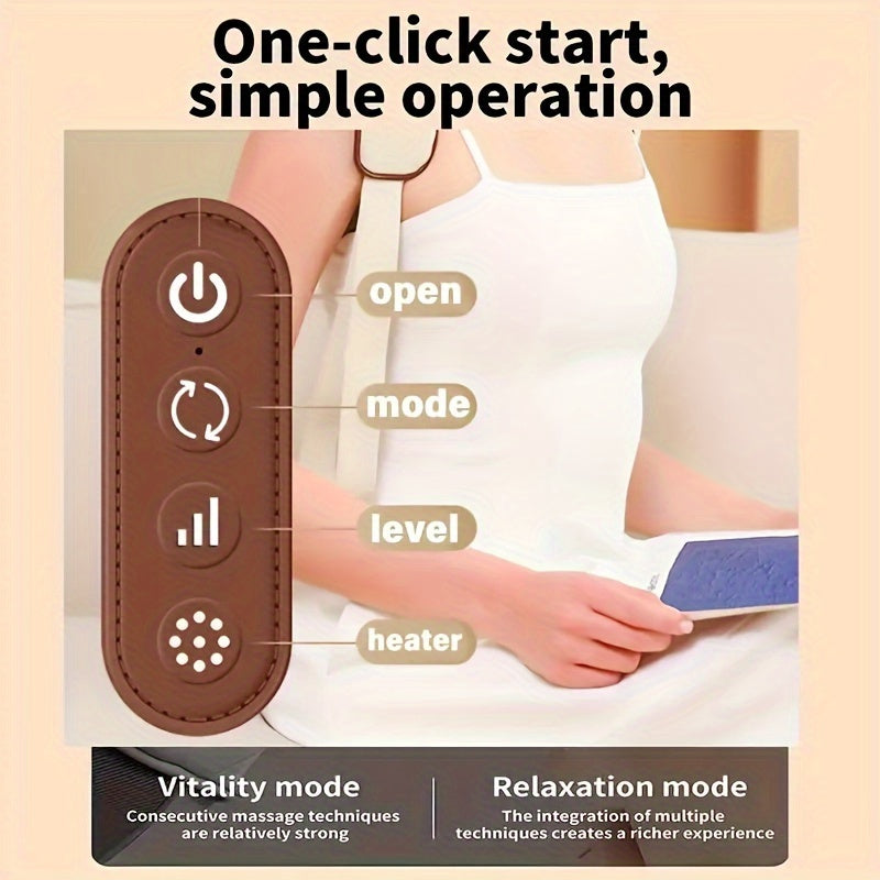 Rechargeable Shiatsu Shoulder and Neck Massager with Heating Function