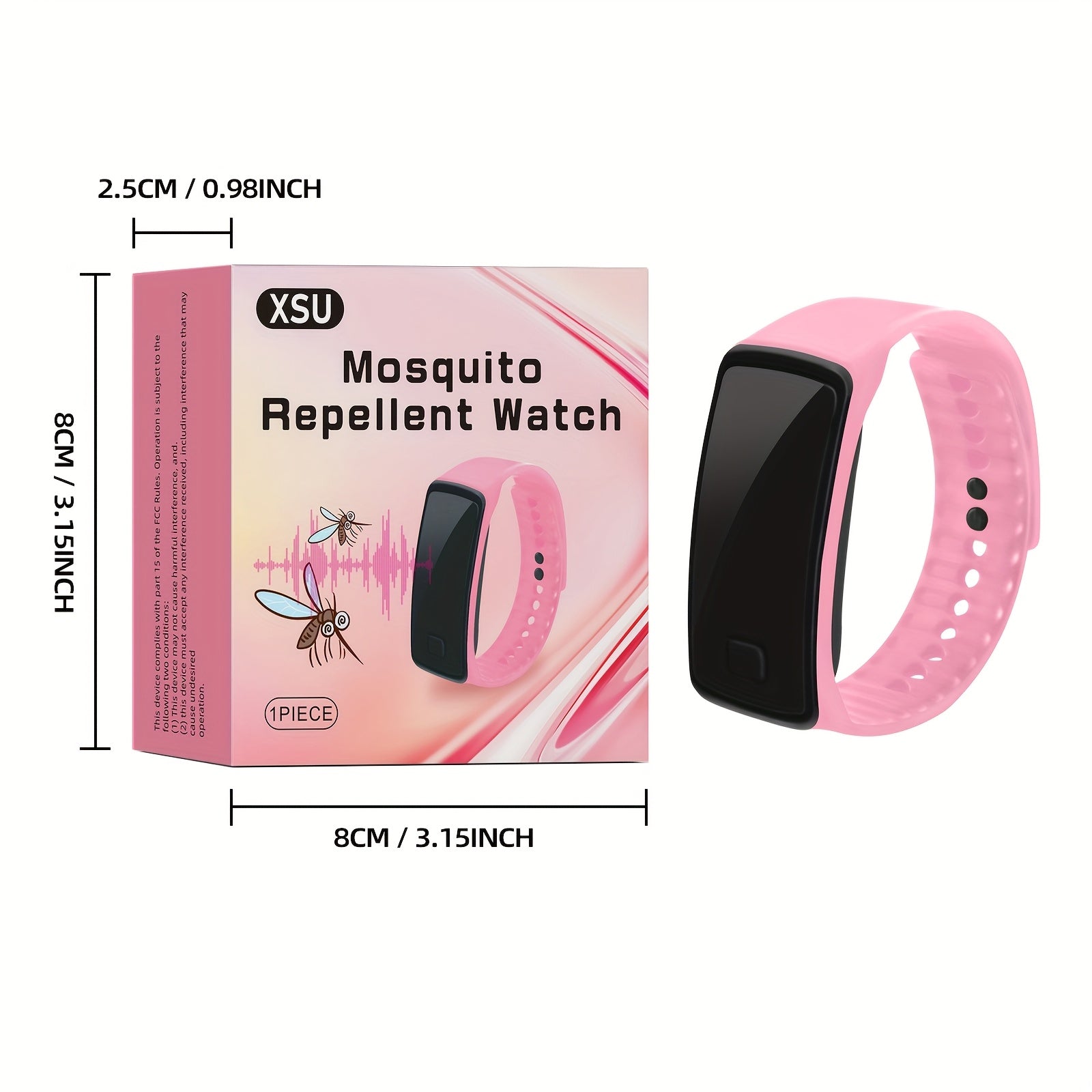 Unisex Silicone Insect Repeller Bracelet Outdoor Mosquito & Insect Watch