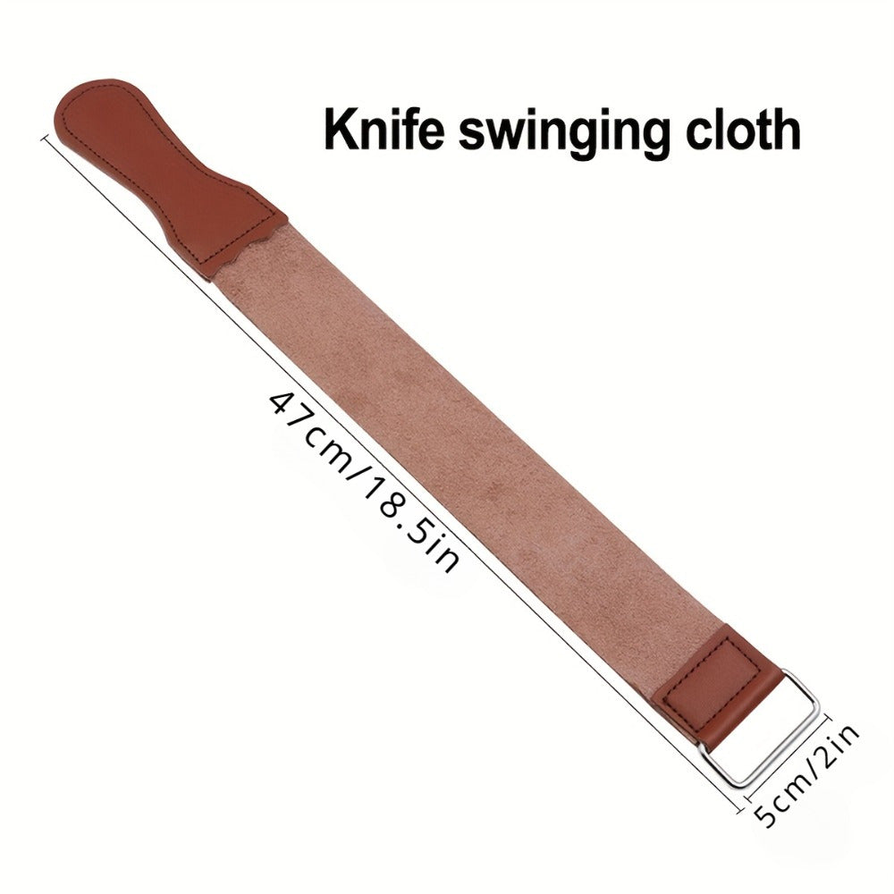 Premium Leather Razor Sharpener Belt for Shaving Blades, Durable Accessory