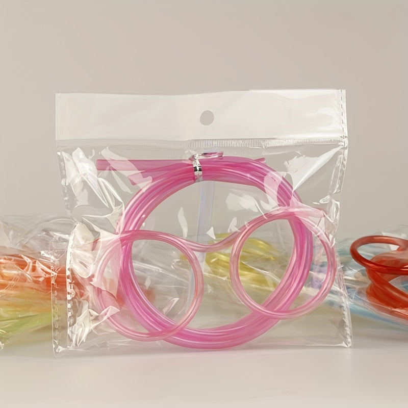 Children's Plastic Crazy Straw Glasses for Birthday Party Favors and Gift Bags