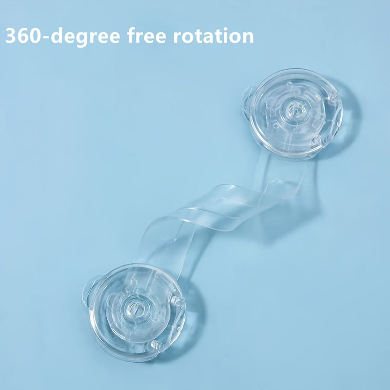 Set of 10 Child Safety Cabinet Locks Clear BPA-Free Polyethylene for Drawers Refrigerators Cupboards