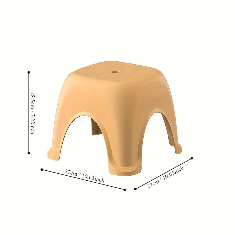 Taburete infantil de plástico multifuncional antideslizante y vibrante para baño y sala de estar