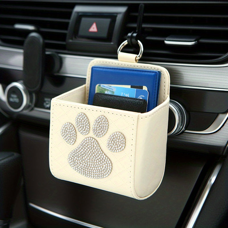 Car Vent Organizer Multi-Functional Storage Bag for Phones and Cards