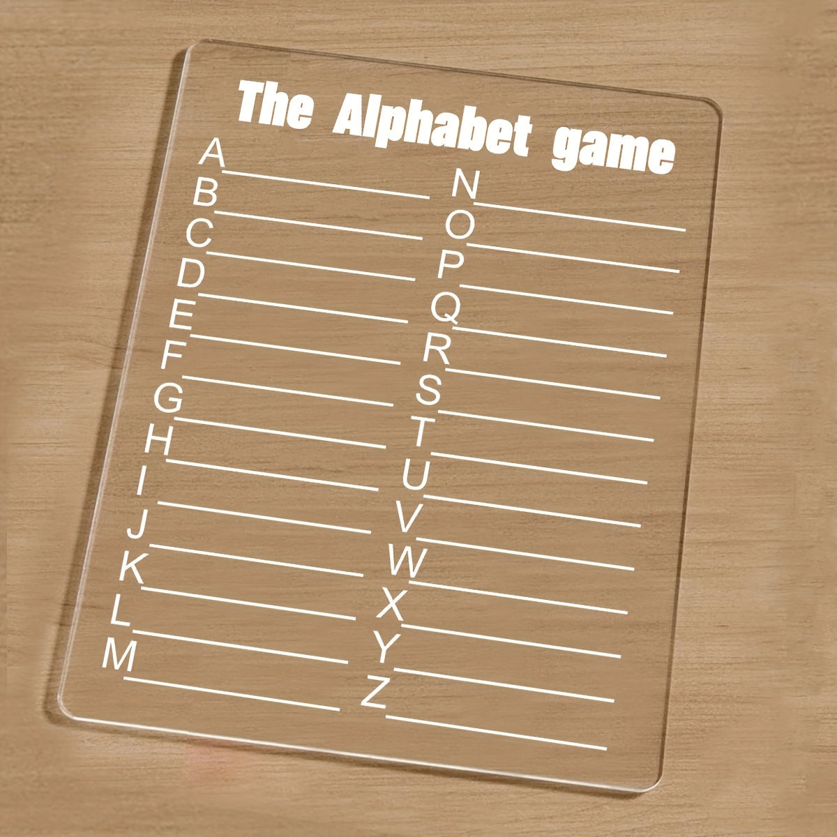 Классная акриловая игровая доска - идеально подходит для развлечений в дороге - включает в себя "Угадай, что это", "Виселица", "Точки и квадраты", "Алфавит", "Соедини четыре" - многоразовая и портативная - идеально для семейного веселья