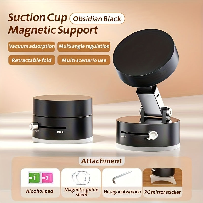 Universal Aluminum Alloy Magnetic Phone Holder with Wall Mount and Adjustable Swivel