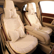 Women's Floral Car Seat Covers Breathable Polyester Universal Fit All-Season
