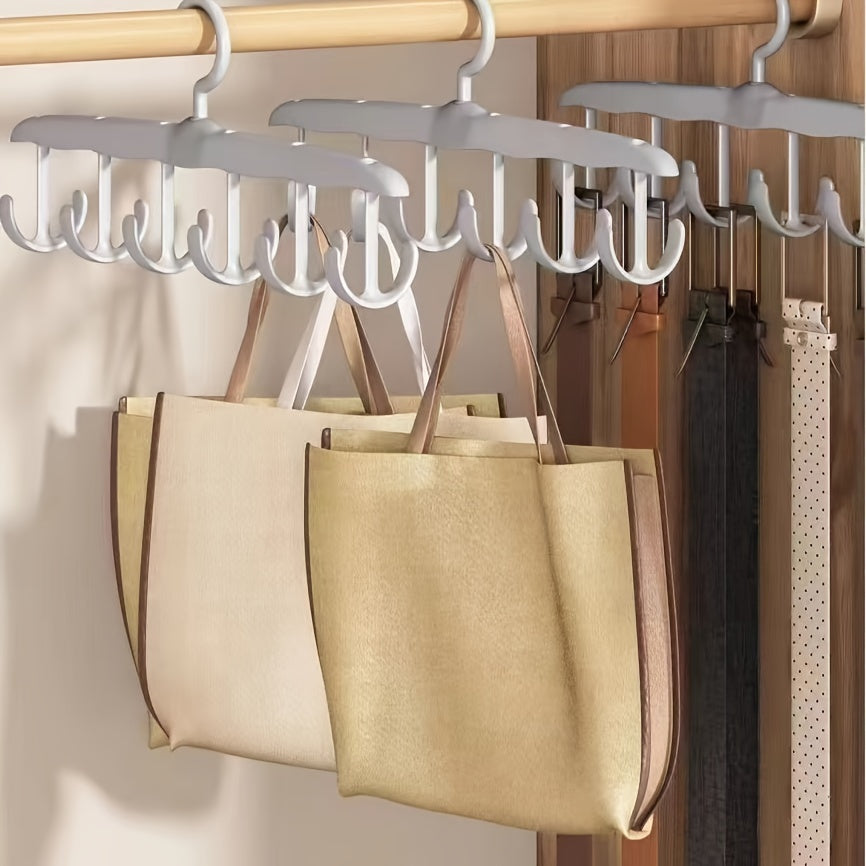 Ganchos giratorios de plástico 3 unidades para corbatas, ropa interior, camisetas, faldas, organizador de armario