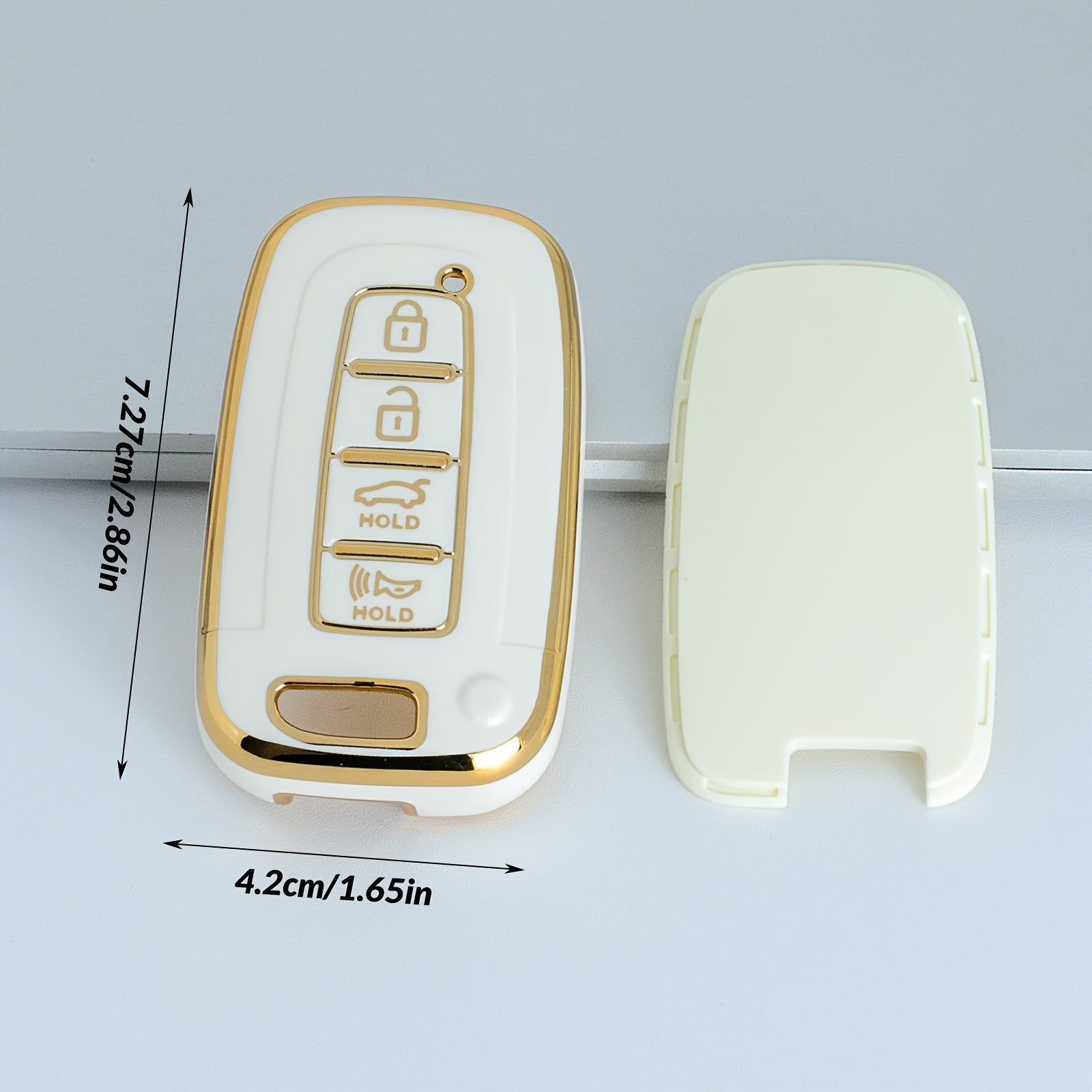 Universal TPU Key Fob Cover for Car Remote Smart Key Case Black