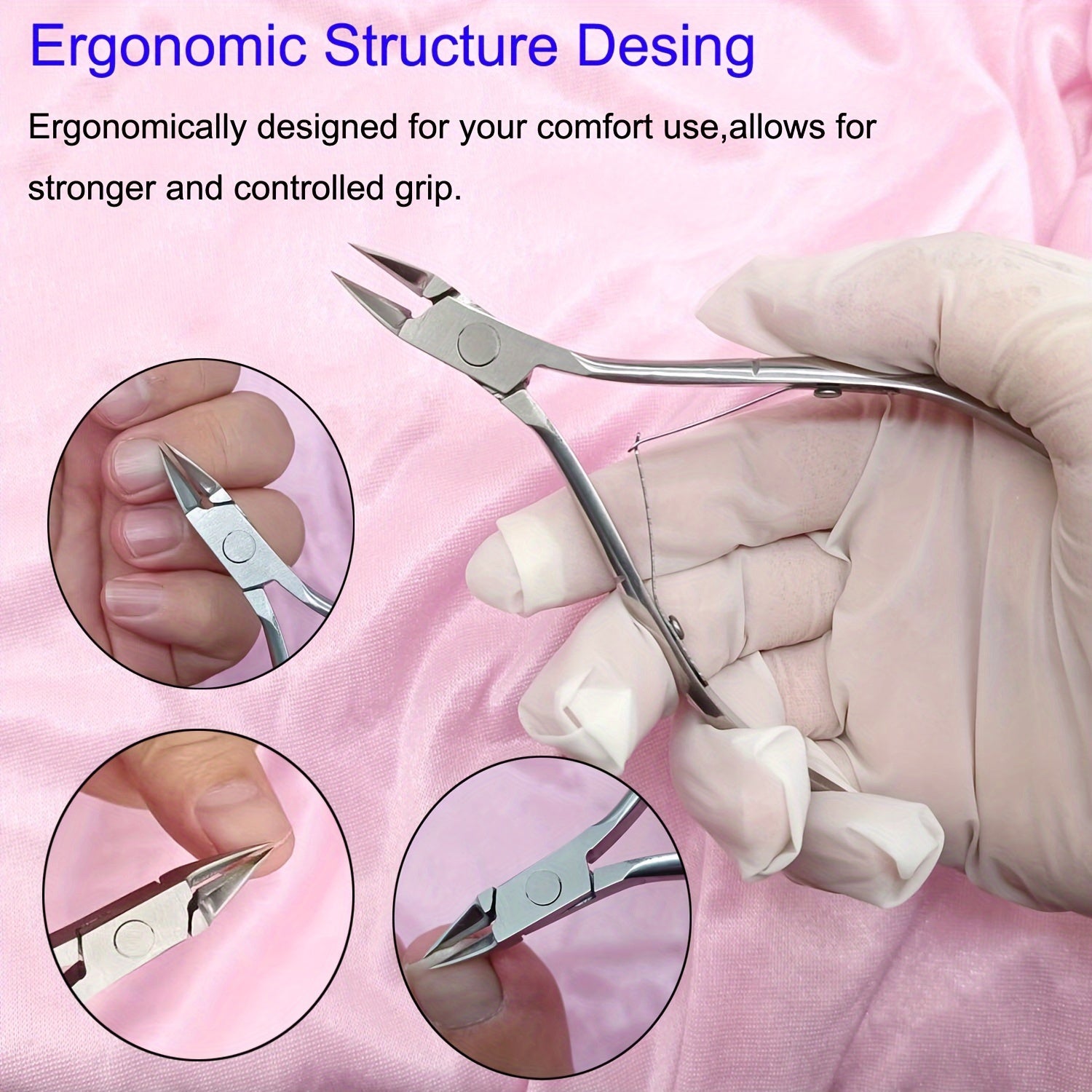 Stainless Steel Toenail Clipper for Thick Nails, Straight Edge, Hypoallergenic