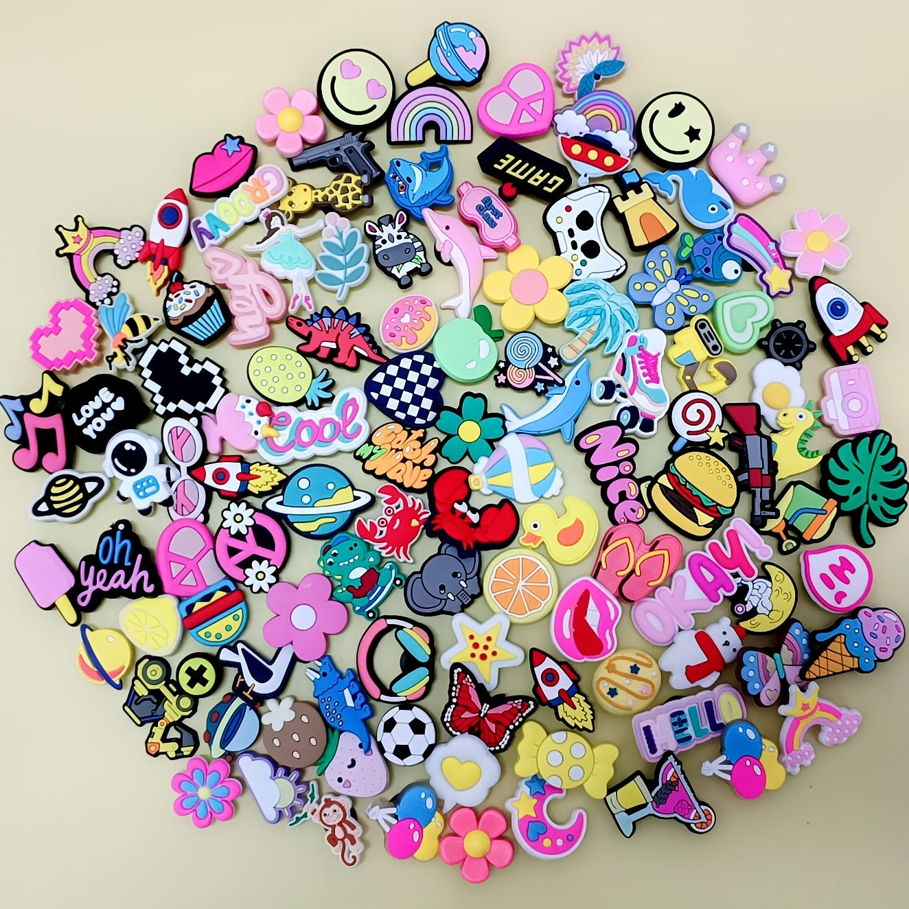 Decorative Shoe Accessories for Women Men Sizes 30 50 100 200 Beach Bag DIY