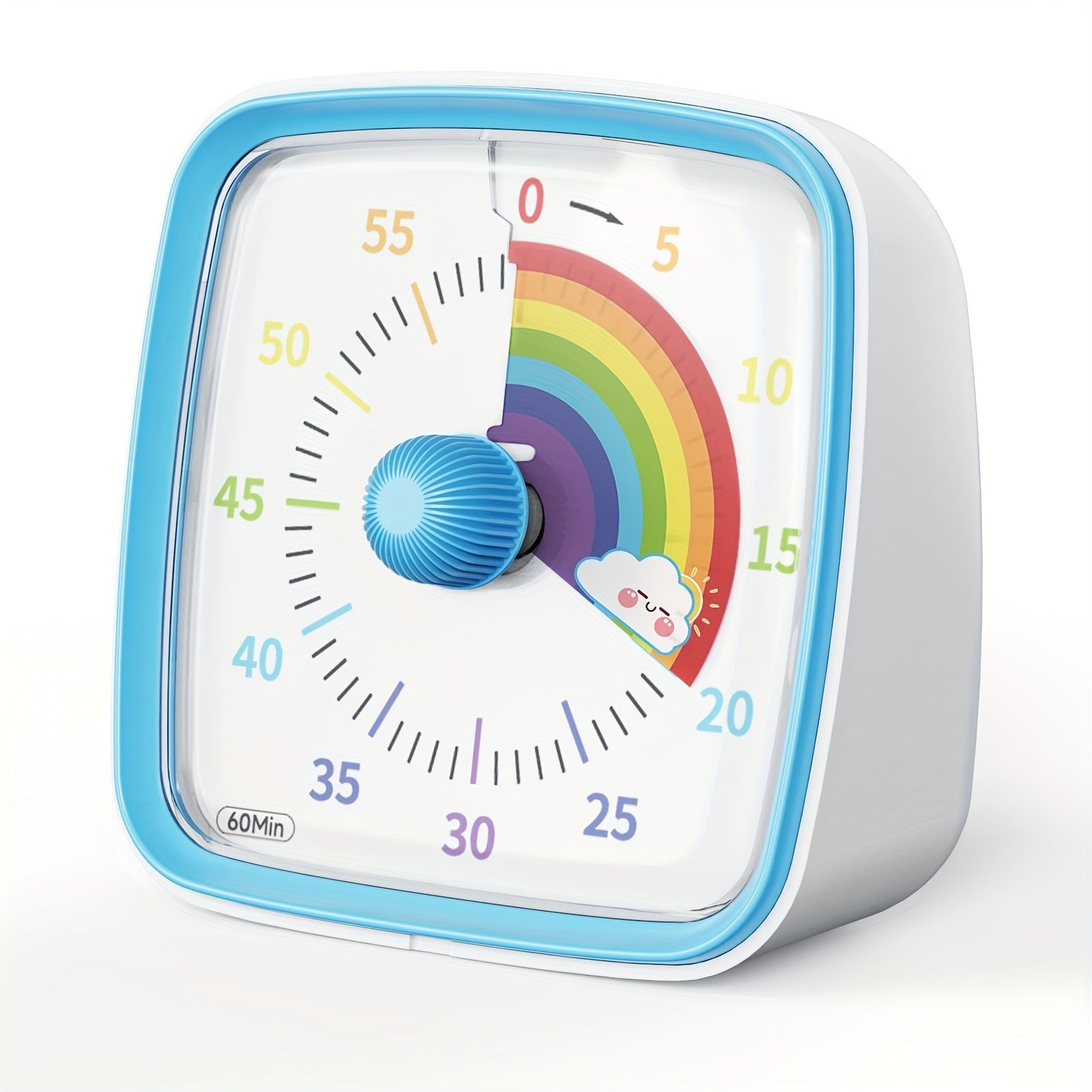 Rainbow Visual Timer with Night Light for Classroom Kitchen Office Silent 60-Minute Countdown