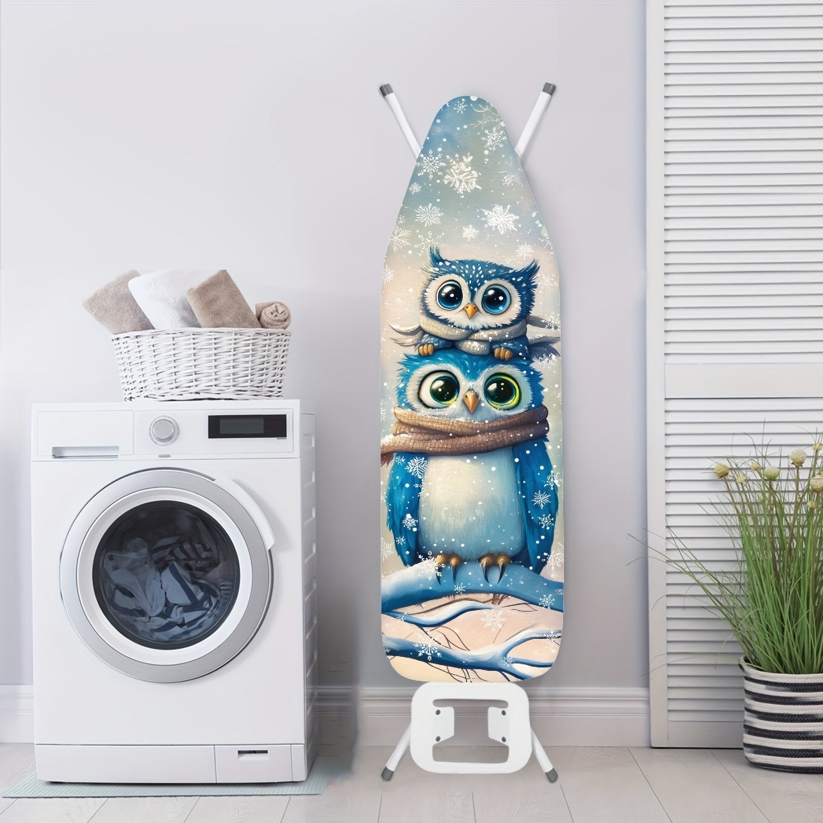 Christmas Themed Ironing Board Cover Set with Elastic Fit and Festive Design